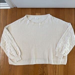 Miracle Oversized Sweater Slouchy Knit Size Medium/Large Off white
